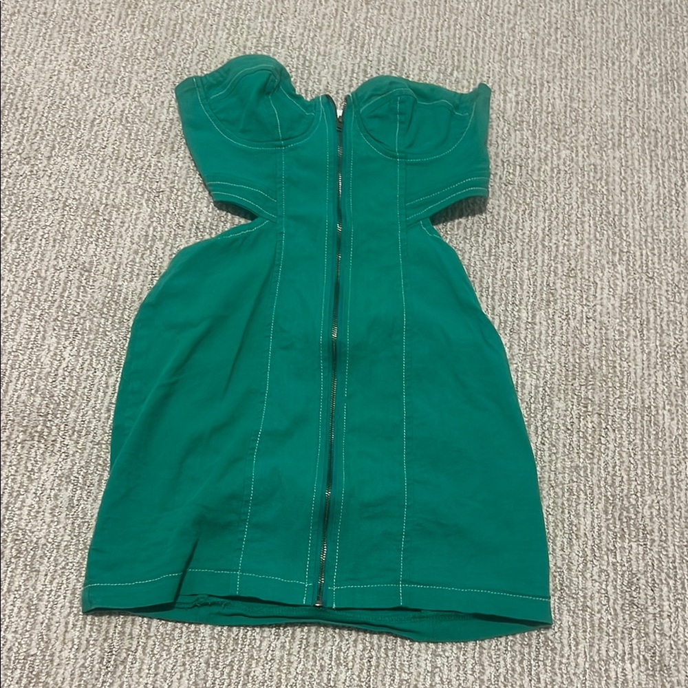 Emerald Green Mini Dress